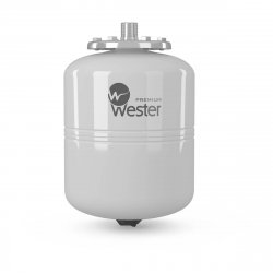 Бак мембранный для системы ГВС и гелиосистем с нержавеющим контрфланцем Wester Premium WDV35P 35 л, 12 бар/110°C