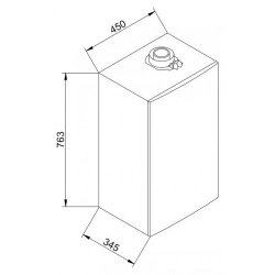 Котел газовый настенный конденсационный двухконтурный с закрытой камерой сгорания 24 кВт. (до 2,61 м3/ч.) LUNA PLATINUM+ 24 GA, Baxi 7219692--