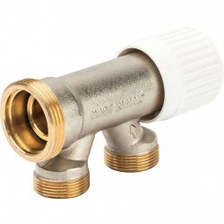 Блок для 2-х трубной системы с нижней подводкой и ручной регулировкой M 88 (M 82) 1/2 Luxor 68072101