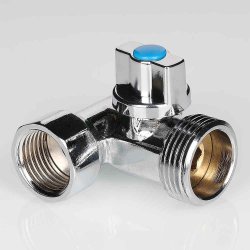 Кран шаровой для подключения с/т приборов 1/2'' х 3/4'' х 1/2' Valtec VT.256.N.04