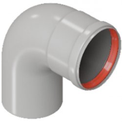 Отвод дымохода D 80х90гр. M/F (мама/папа) Rommer RCA-0080-000090