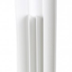 Радиатор алюминиевый 6 секции с нижним правым подключением, высота 500 мм. (цвет белый RAL 9010) Bravo STOUT
