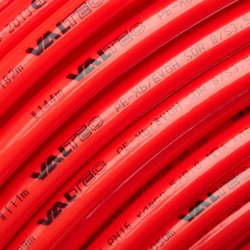 Труба сшитый полиэтилен полимерная PEX-b,с антидиффузионным слоем EVOН, 16х2,0 (бухта 100м) красная Valtec VT1620.3