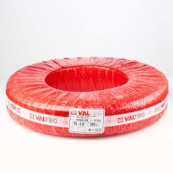 Труба сшитый полиэтилен полимерная PEX-b,с антидиффузионным слоем EVOН, 16х2,0 (бухта 100м) красная Valtec VT1620.3