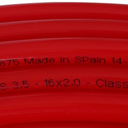 Труба из сшитого полиэтилена PEX-a с кислородным барьерным слоем EVOH, 16х2,0 мм. (бухта 200 м) красная STOUT SPX-0002-001620 купить в Твери