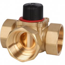 Клапан латунный смесительный 3-х ходовой 2" вн.р. KVs 40м3/ч. (DN50/PN10) Rommer RVM-0003-040050