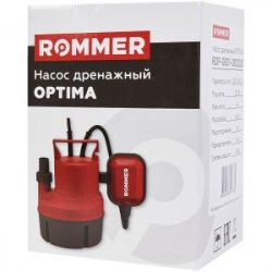 Насос дренажный универсальный OPTIMA, кабель 10м,  250 Вт, Rommer  RDP-0001-000250  купить в Твери, Конаково, Завидово, Осташков, Ржев, Старица, Торжок, Кимры