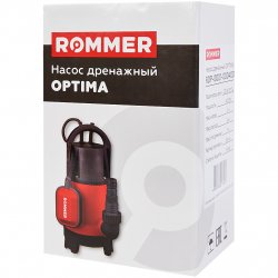 Насос дренажный универсальный OPTIMA, кабель 10м,  750 Вт, Rommer  RDP-0001-000750  купить в Твери, Конаково, Завидово, Осташков, Ржев, Старица, Торжок, Кимры