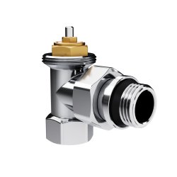 Набор термостатический угловой Design 1/2"М30х1,5 (Хром) Royal Thermo RATVDU11212CH 