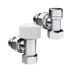 Набор термостатический угловой Design 1/2"М30х1,5 (Хром) Royal Thermo RATVDU11212CH 