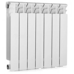 Радиатор отопления биметаллический секционный, с боковым подключением высота 500х100 мм. 7 секций. Base Rifar 1RB50-7 низкая цена, купить в Твери