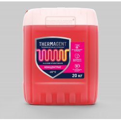 Теплоноситель (Антифриз) этиленгликоль -65°С 20 кг. красный (срок службы 10 лет.) Thermagent 602271