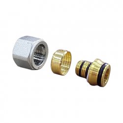 Евроконус для металлопластиковой трубы 16х2.0х1/2" Sti