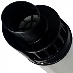 Элемент дымохода для конденсационного котла, участок для прохода через стену с манжетами и оголовком 854 мм. DN60/100 м/п PP-FE Stout SCA-8610-010854 низкая цена, купить в Твери