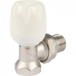 Клапан ручной терморегулирующий с неподъемным шпинделем, угловой 1/2" STOUT SVL-1156-100015, купить в Твери