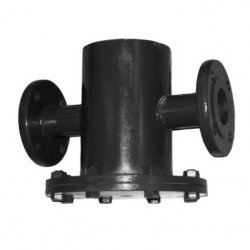 Фильтр грязевик теплоузла абонентский вертикальный, стальной, фланцевый, DN200, PN10, (L-626 мм. H-660 мм.) низкая цена, купить в Твери
