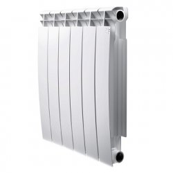Радиатор отопления алюминиевый секционный с боковым подключением 500х100 мм. 12 секции, Grand STI