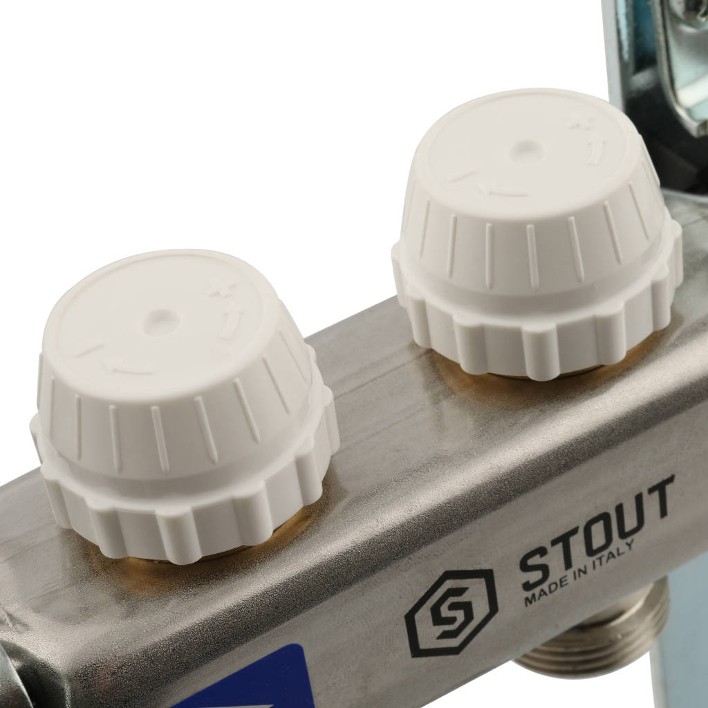 Коллектор из нержавеющей стали без расходомеров 1х9 вых.-3/4 евроконус ...