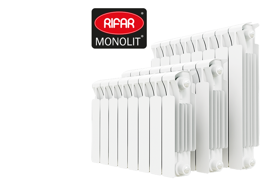 Монолитные радиаторы. Радиаторы отопления Rifar Monolit. Rifar монолит 300. Радиатор Рифар монолит 500. Биметаллический радиатор Rifar Monolit 500 4 секции белый.