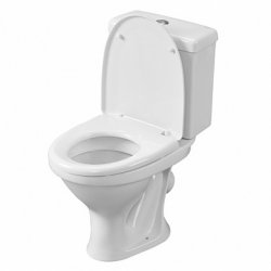 Унитаз-компакт Форвард белый, с арматурой и сиденьем, косой выпуск Santeri (Воротынск) купить в Твери