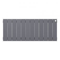 Радиатор биметаллический, боковое подключение, высота 300х12 секц. PianoForte 300 Silver Satin RTPSS30012 в Твери, Конаково, Завидово, Осташков, Ржев, Старица, Торжок, Кимры