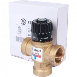Термостатический смесительный клапан для систем отопления и ГВС 3/4"  ВР 35-60°С KV 1,6 SVM-0110-166020 купить в Твери