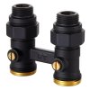 Узел нижнего подключения прямой 1/2"х3/4" EK (черный) Royal Thermo купить в Твери, Конаково, Завидово, Осташков, Ржев, Старица, Торжок, Кимры