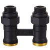Узел нижнего подключения прямой 1/2"х3/4" EK (черный) Royal Thermo купить в Твери, Конаково, Завидово, Осташков, Ржев, Старица, Торжок, Кимры