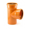 Тройник для наружной канализации KGEA 160х160/87°, оранжевый, Ostendorf