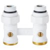 Узел нижнего подключения прямой 1/2"х3/4" EK (белый) Royal Thermo  купить в Твери, Конаково, Завидово, Осташков, Ржев, Старица, Торжок, Кимры