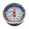 Термоманометр аксиальный D80 120°C 6 bar УП (G1/2) Sti