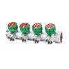 Коллектор распределительный регулирующий 1", 4 отвода 3/4 EK" Varmega