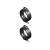 Комплект соединений Victaulic без изоляции (2 шт) Ду 100х150 мм, Meibes