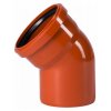 Отвод для наружной канализации ПП 110 x 45° (оранжевый), СИНИКОН