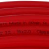 Труба из сшитого полиэтилена PEX-a с кислородным барьерным слоем EVOH, 16х2,0 мм. (бухта 100 м) красная STOUT SPX-0002-101620 низкая цена, купить в Твери