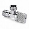 Кран латунный шаровый угловой DN15х15, 1/2х1/2" Нр/Нр, PN10, (с отражателем, ручка-флажок, хром) Sti