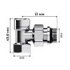 Набор термостатический угловой Design 1/2"М30х1,5 (Хром) Royal Thermo RATVDU11212CH 