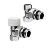 Набор термостатический угловой Design 1/2"М30х1,5 (Хром) Royal Thermo