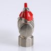 Кран американка шаровый с полусгоном 1/2" вн.-нар. угловой (бабочка красная) Base Valtec VT.228.N.04
