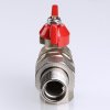 Кран американка шаровый с полусгоном 1/2" вн.-нар. угловой (бабочка красная) Base Valtec VT.228.N.04