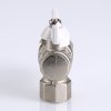 Кран американка шаровый с полусгоном 1/2" вн.-нар. угловой (бабочка белая) Base Valtec VT.228.NW.04