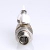 Кран американка шаровый с полусгоном 1/2" вн.-нар. (бабочка белая) Base Valtec VT.227.NW.05