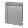 Радиатор отопления биметаллический секционный с боковым подключением, высота 500х95 мм. 4 секции, серый, Style Plus Global