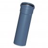 Труба D 110х0,25 мет. (толщина 2,7 мм.) с раструбом для внутренней канализации, ПП (серая) Политэк