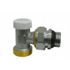 Клапан для радиатора нижний запорный угловой с уплотнением 1/2"х3/4" под евроконус. Wattson