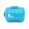 Бак гидроаккумулятор, для водоснабжения мембранный расширительный горизонтальный 25 лит./10 бар. (сменная мембрана) синий, WAO Wester