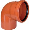 Отвод для наружной канализации ПП 110 x 87° (оранжевый), СИНИКОН