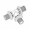 Тройник равнопроходной для труб из сшитого полиэтилена аксиальный 40-40-40 PX RAUTITAN REHAU 11600351001 купить в Твери